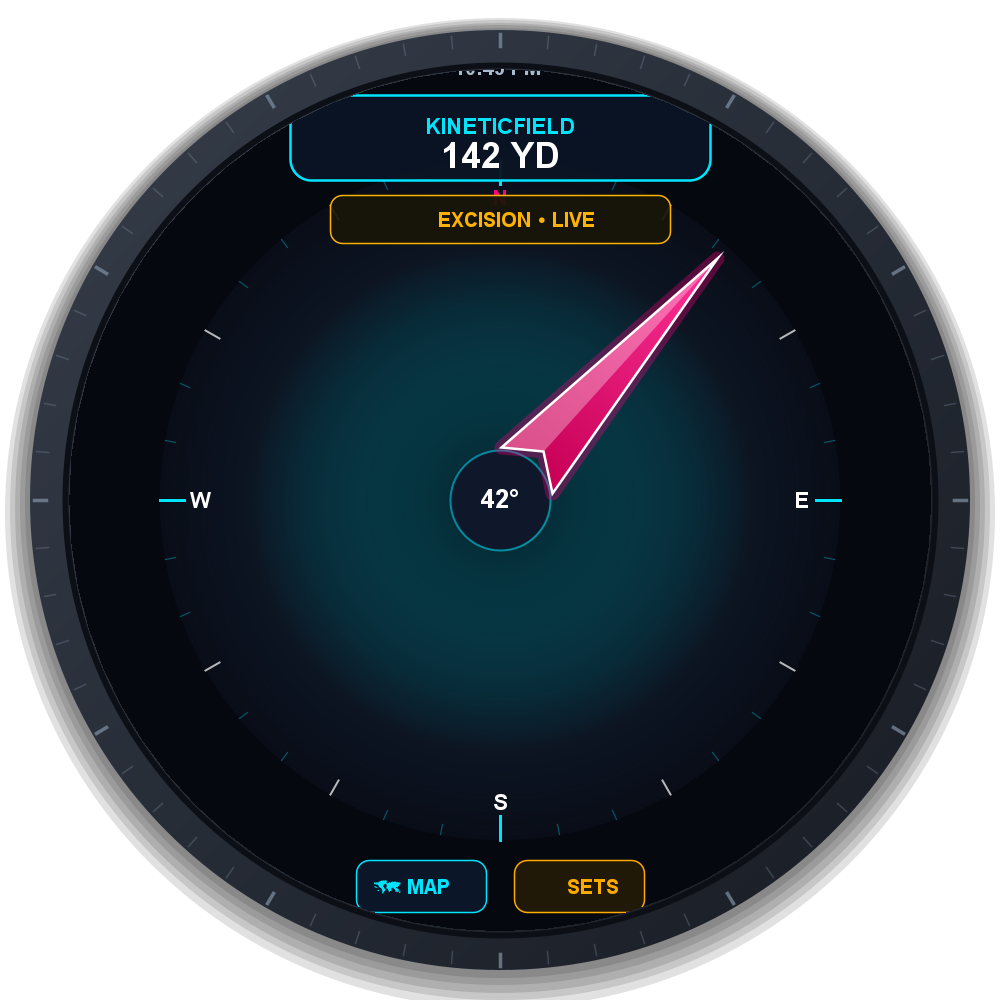 Galaxy Watch Tactical Compass HUD